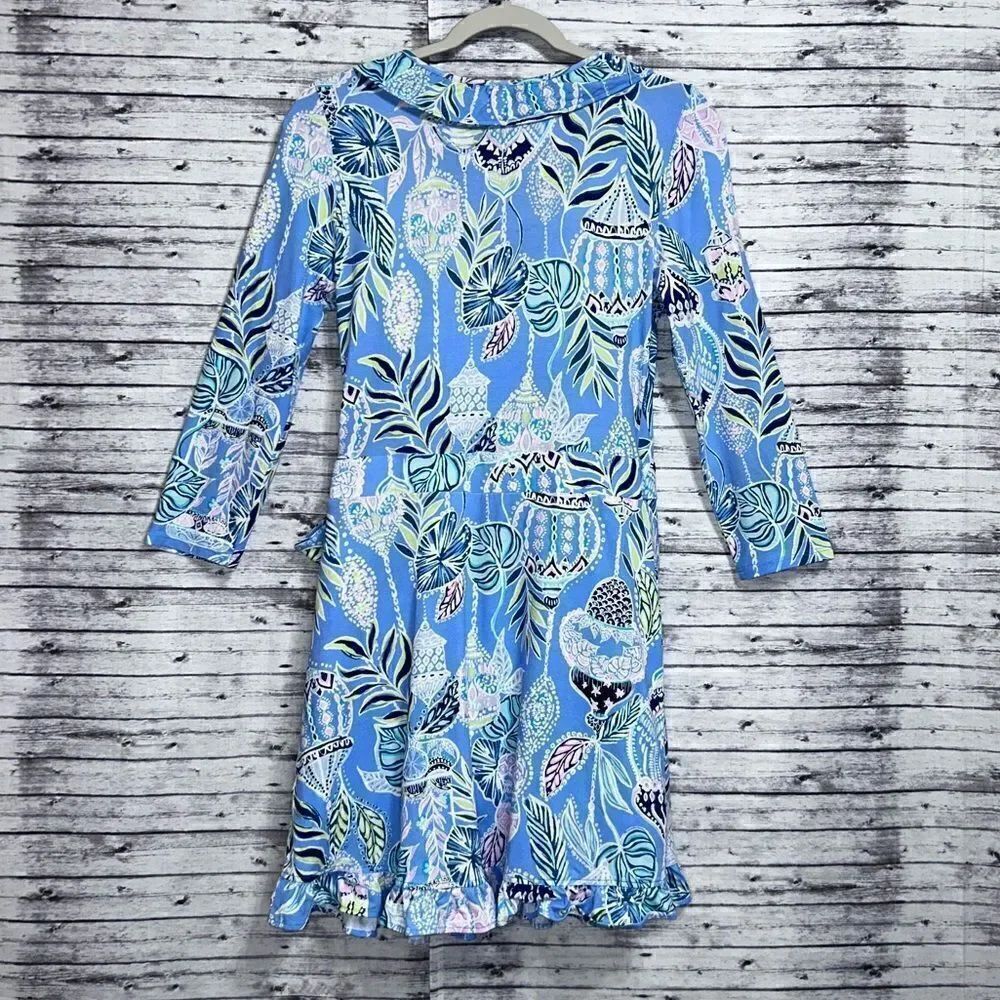 Lilly Pulitzer Jessalynne Romper Lapis Lantern - Picture 4 of 10
